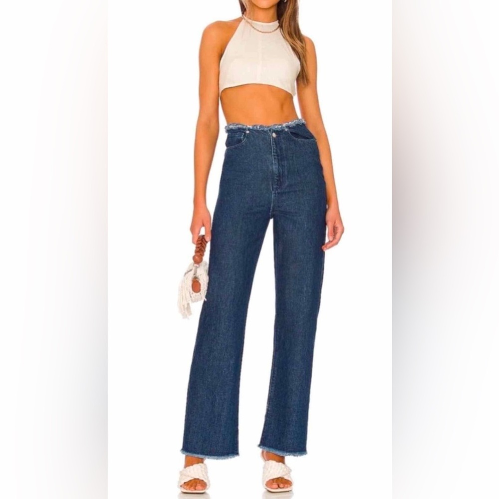 WEWOREWHAT Frayed WB Straight - Size 26